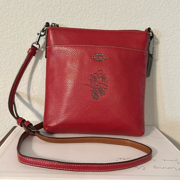 Coach Handbags - 🌟Host Pick✨Disney X Coach Kitt Messenger Crossbody with Disney Motif EUC